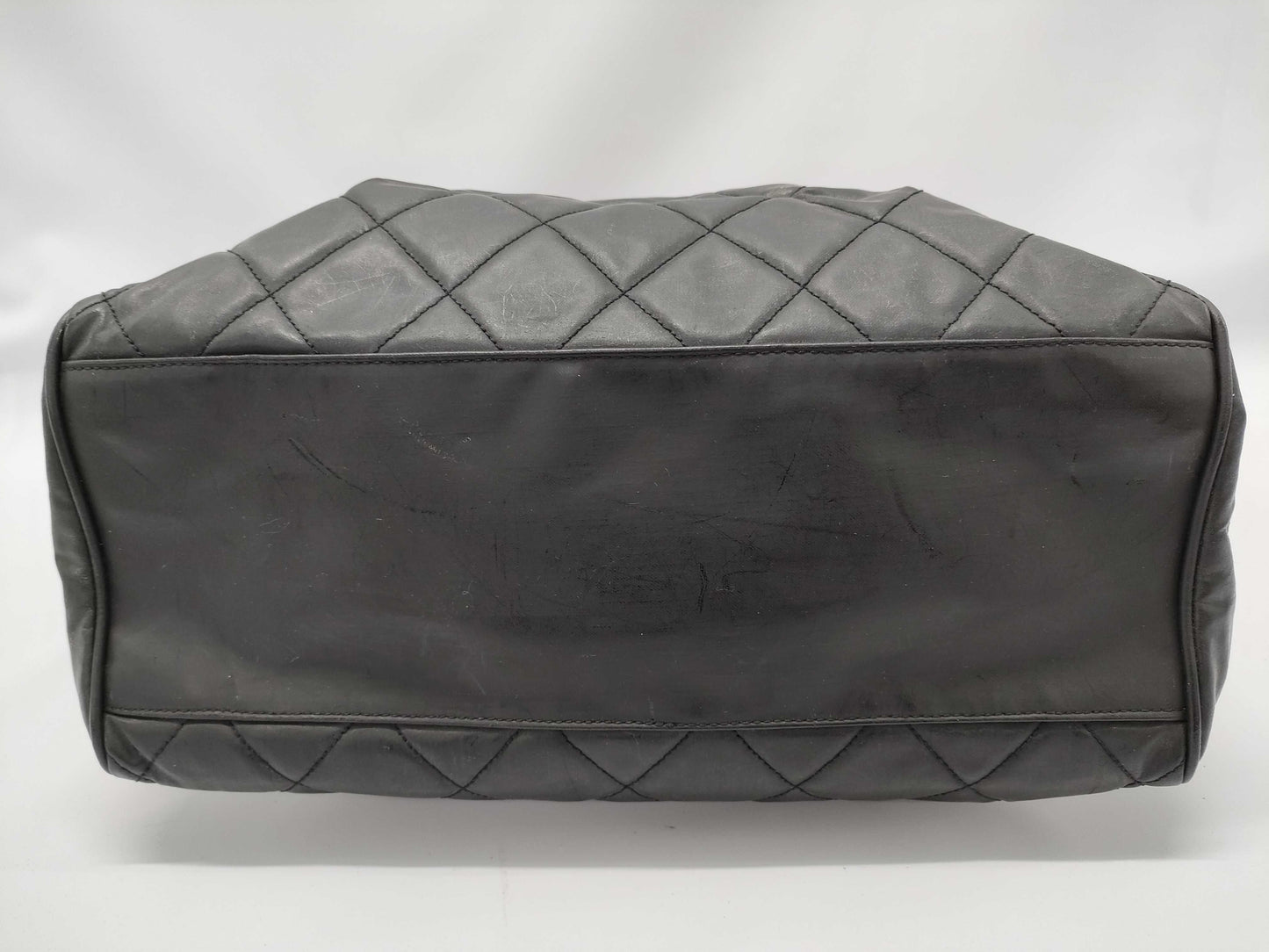 CHANEL Matelasse Chain Shoulder Bag, BC Grade, Seal Included, No. 3, Warranty Card Included, Black Tote Bag