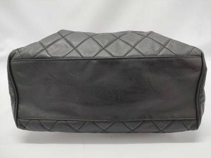 CHANEL Matelasse Chain Shoulder Bag, BC Grade, Seal Included, No. 3, Warranty Card Included, Black Tote Bag