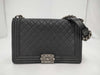 CHANEL Boy Chanel Caviar Leather Chain Shoulder Bag, Black, No. 23
