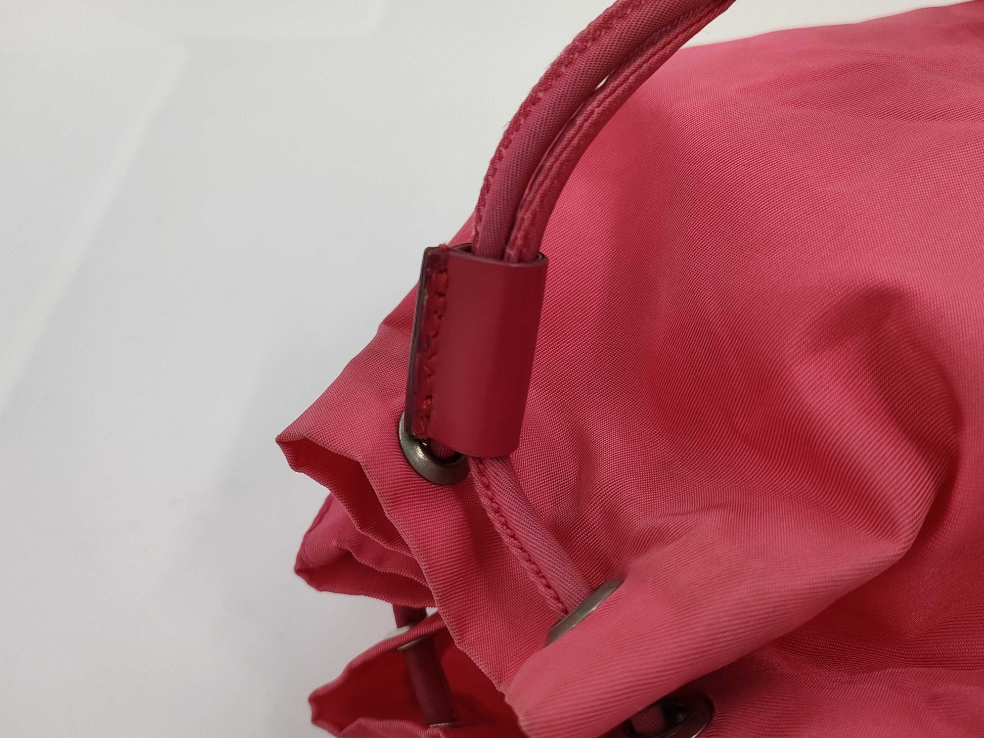 PRADA PRADA Prada Nylon Drawstring Pouch Drawstring Bag Pink Pouch