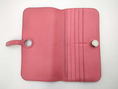 HERMES HERMES Dogon Long Wallet Engraved A Wallet