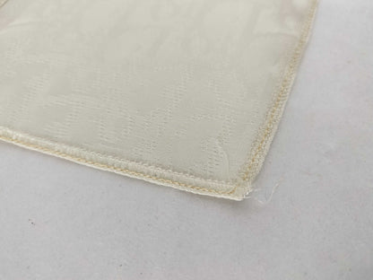 Dior Trotter Trotter Scarf with Ribbon Tie, Silk, White