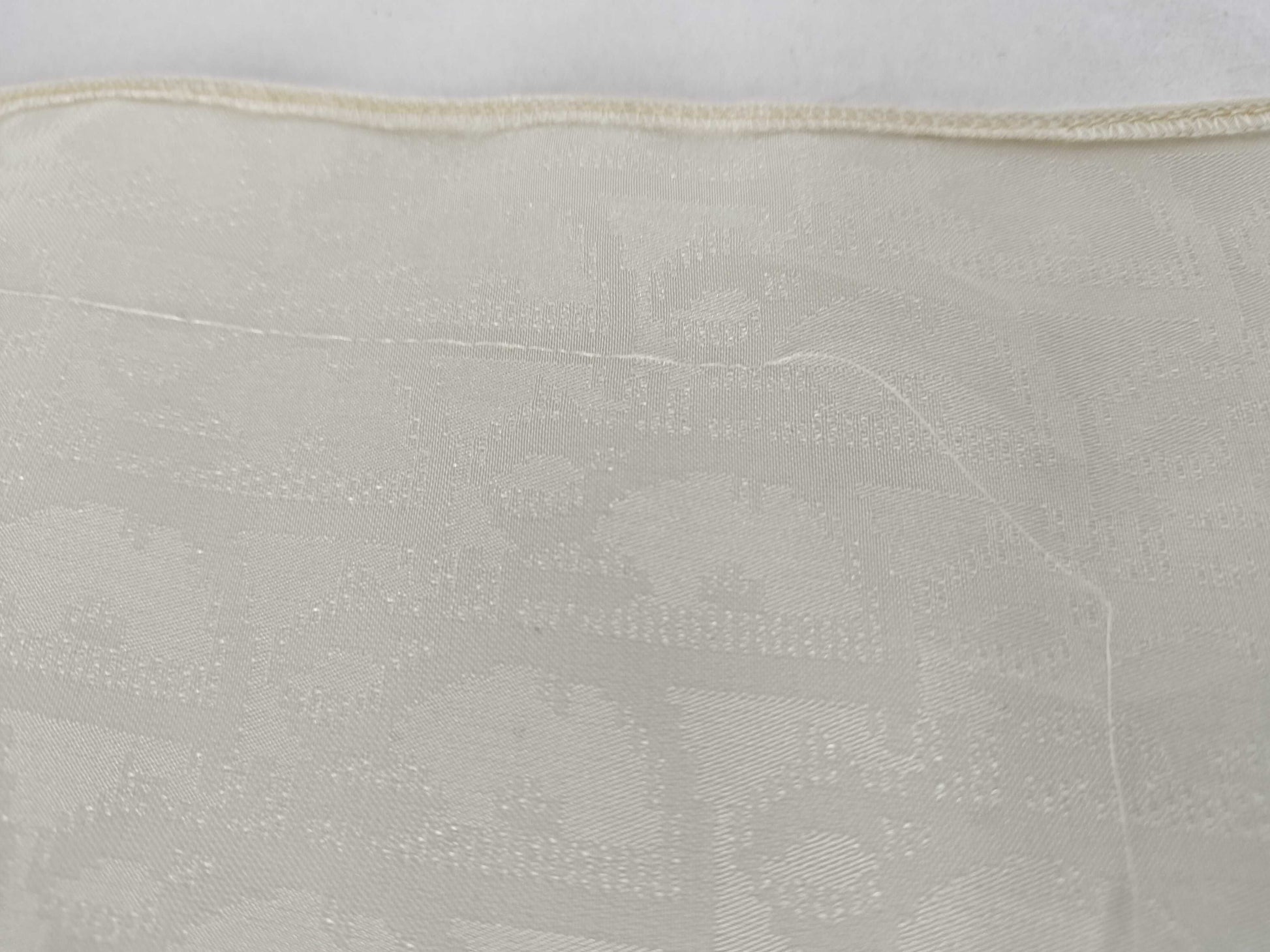 Dior Trotter Trotter Scarf with Ribbon Tie, Silk, White