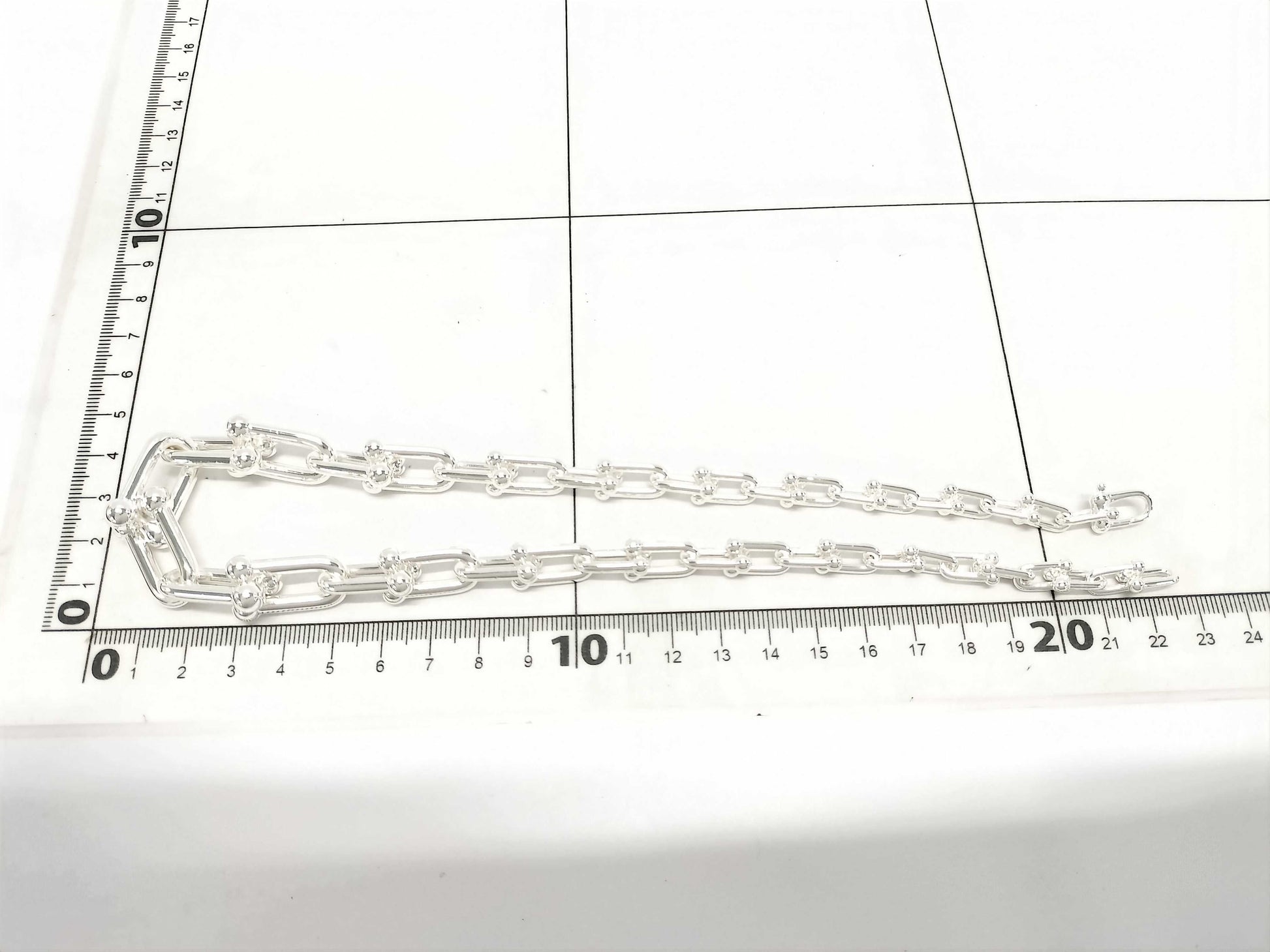 Tiffany & Co. Tiffany HardWear Graduated Link Necklace, Ag925, 105.1g