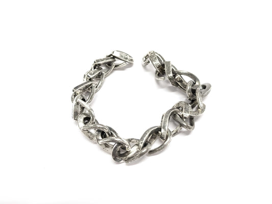 Tiffany & Co. Tiffany Forge Large Link Bracelet, Oxidized Finish, 16 Links , Ag925, 77.0g