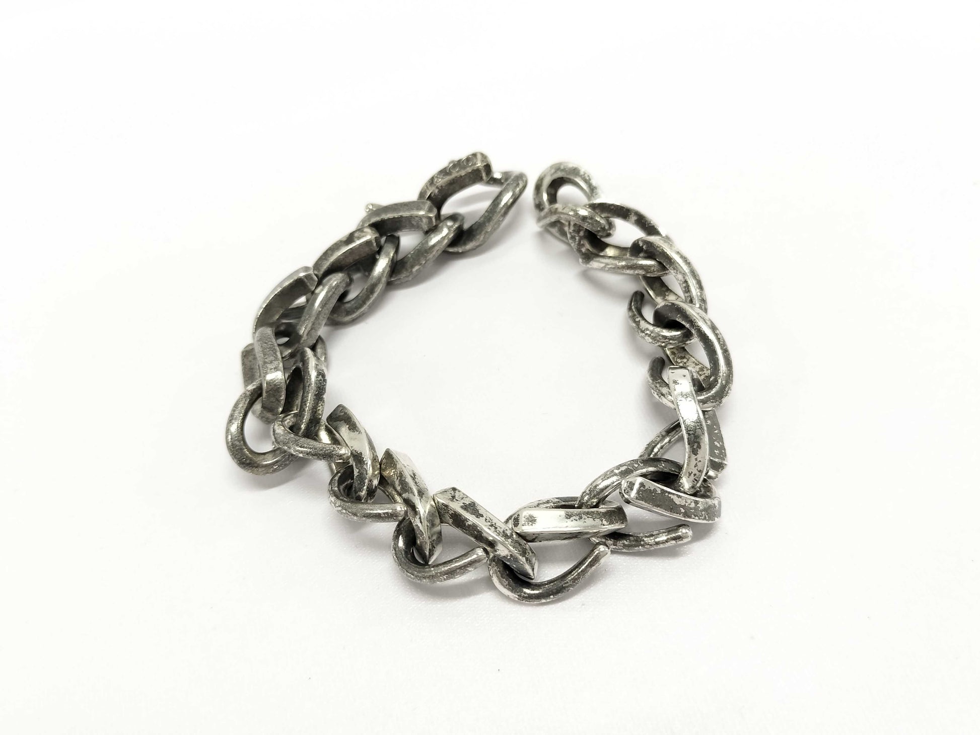 Tiffany & Co. Tiffany Forge Large Link Bracelet, Oxidized Finish, 16 Links , Ag925, 77.0g