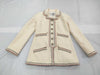 CHANEL CHANEL 18A Trimmed Tweed Jacket Ecru Size 34 Jacket Jacket