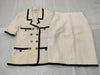 CHANEL VINTAGE Jacket Set, Size 42, White, Coco Mark Buttons, Other Apparel