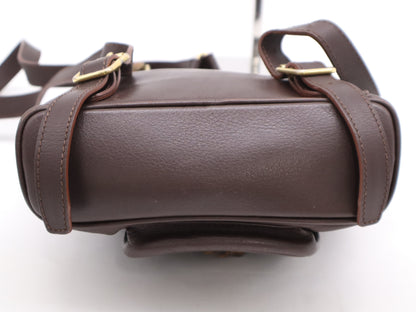 GUCCI 003・2058・0030 Leather Bamboo Backpack Brown