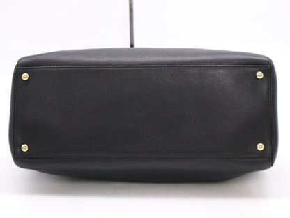 CHANEL Caviar Skin Coco Mark Tote Bag with Turn Lock, Black GD Hardware, Seal, and Card Included 9040469 Tote Bag