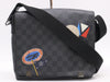 LOUIS VUITTON N41054 Graphite District PM NM Shoulder Bag/Messenger Bag with LV League Travel Sticker