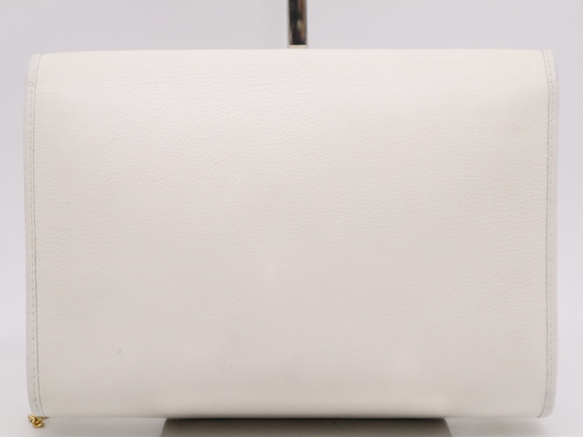 Dior Leather Logo Chain Shoulder Bag White Shoulder Bag