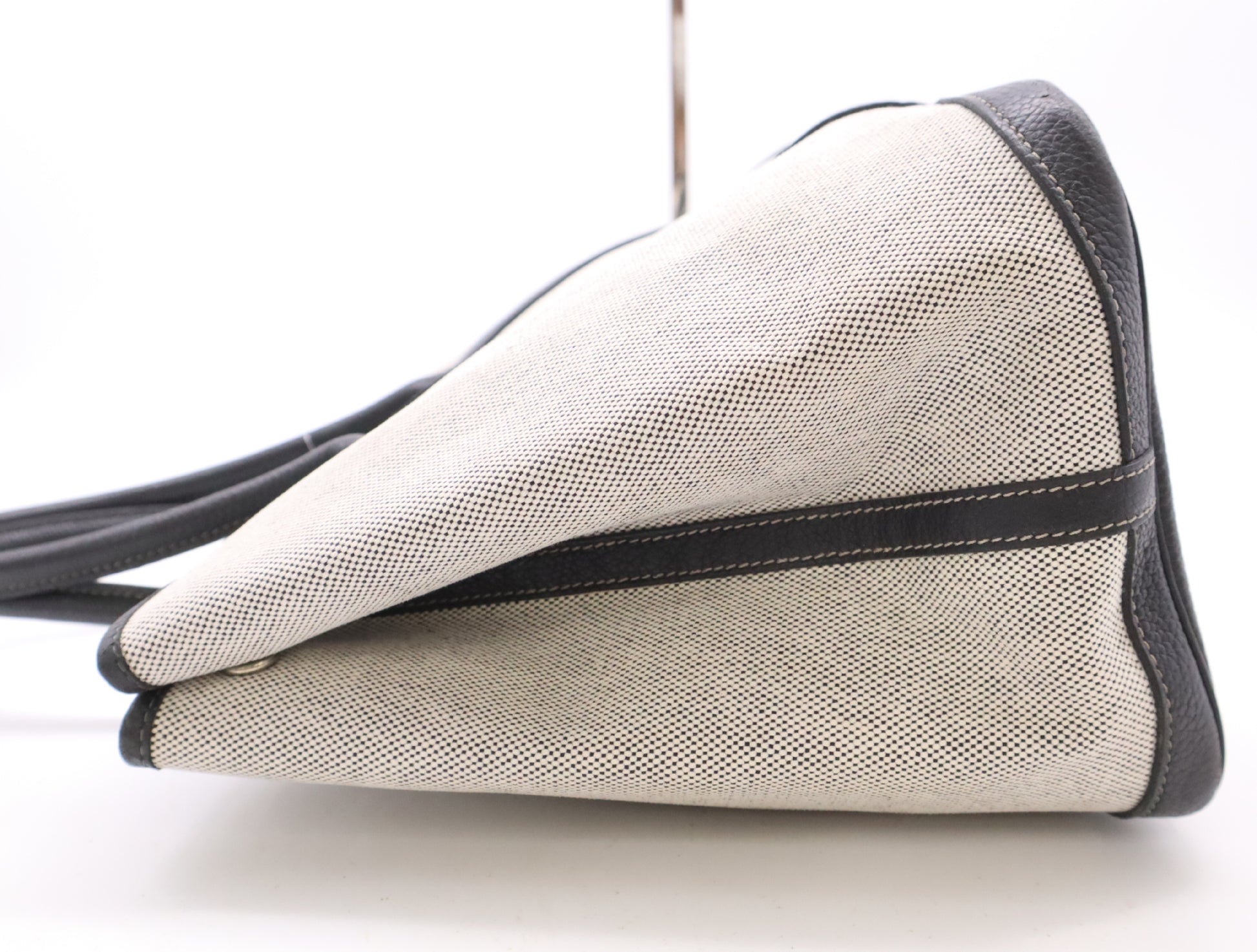 HERMES Garden Party PM Tote Bag 2006 Limited Edition Toile H Leather Tote Bag