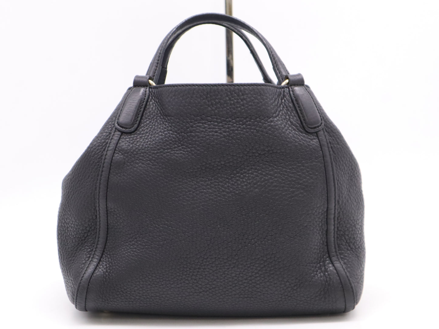 GUCCI Leather Soho 2-way Handbag/Shoulder Bag in Black with Shoulder Strap