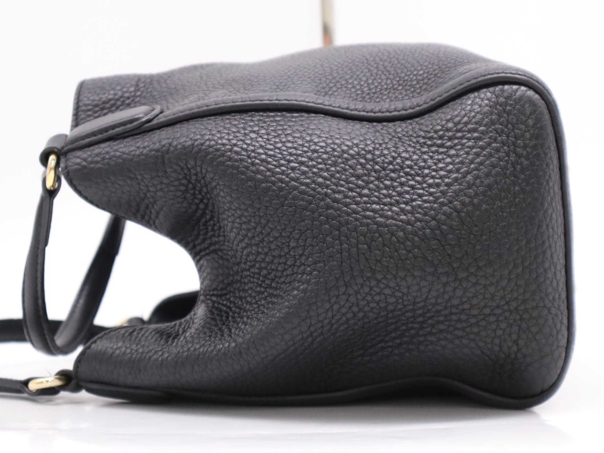 GUCCI Leather Soho 2-way Handbag/Shoulder Bag in Black with Shoulder Strap