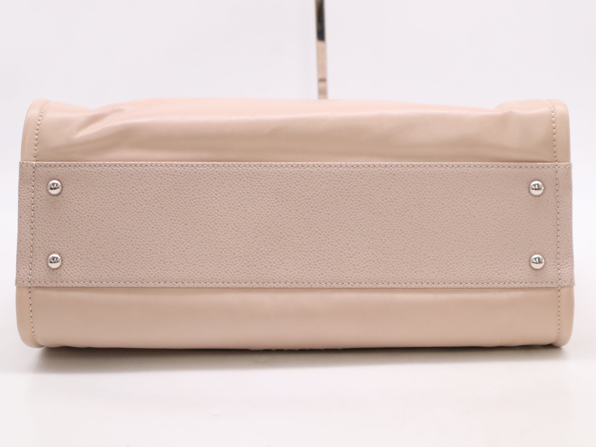 CHANEL Lambskin Deauville MM Chain Shoulder Bag Pink with Box, Sticker, Card, 22300598 Tote Bag