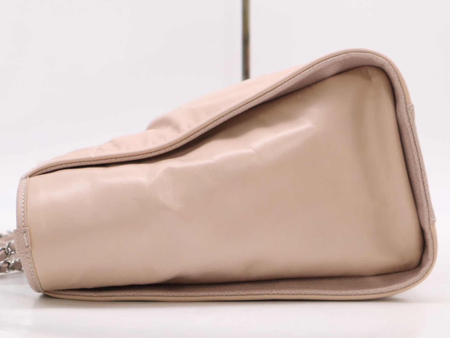 CHANEL Lambskin Deauville MM Chain Shoulder Bag Pink with Box, Sticker, Card, 22300598 Tote Bag