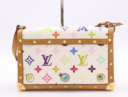 LOUIS VUITTON M92055 Monogram Pochette I Miss You Bron Handbag with Cadena, 2 Keys, and Cloche