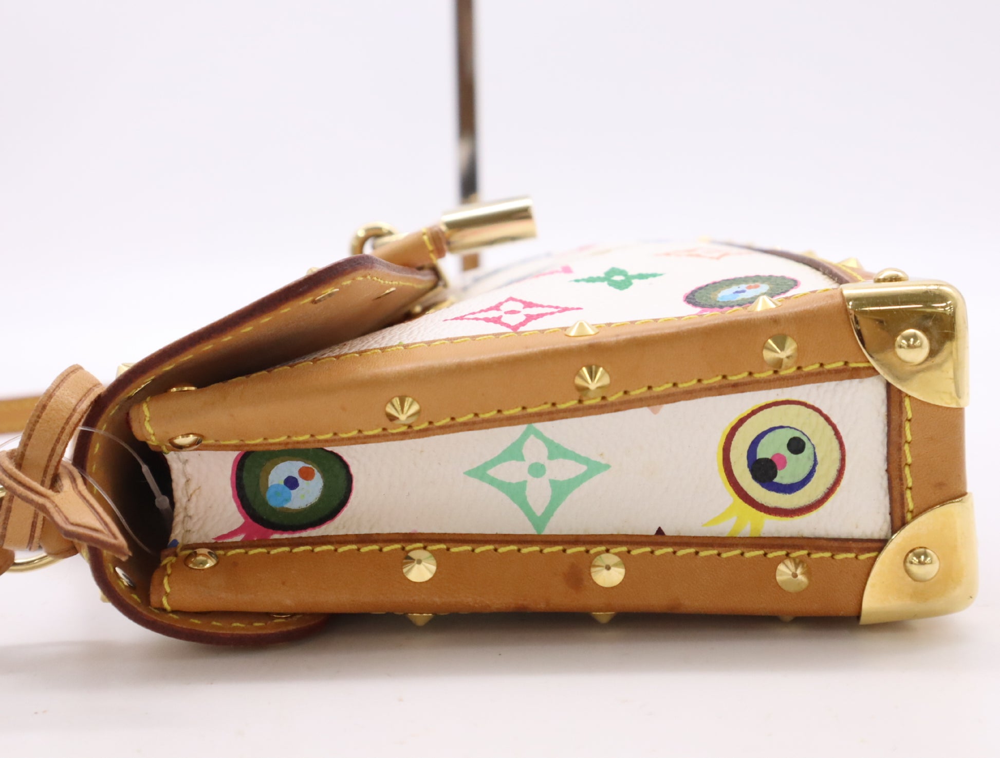 LOUIS VUITTON M92055 Monogram Pochette I Miss You Bron Handbag with Cadena, 2 Keys, and Cloche