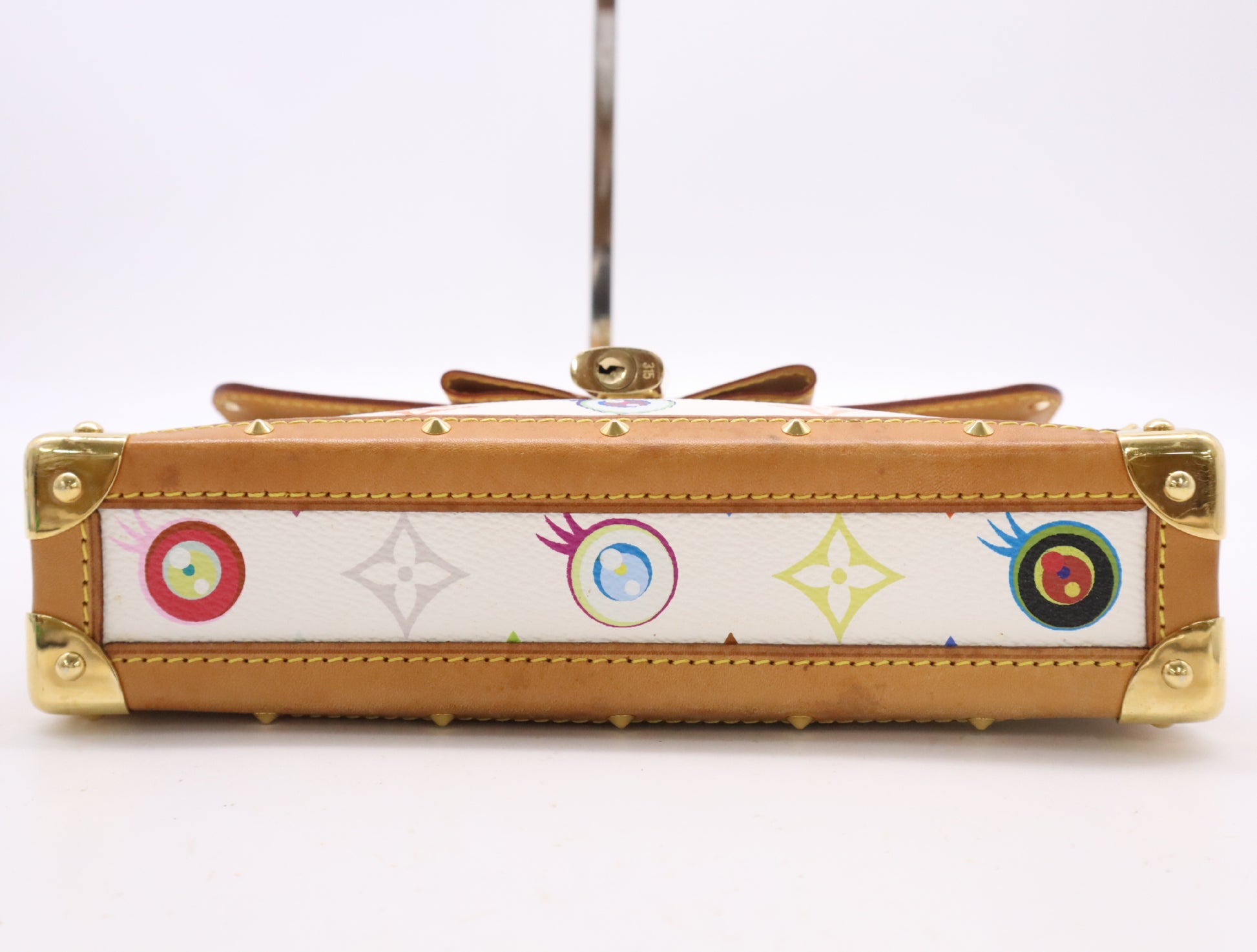 LOUIS VUITTON M92055 Monogram Pochette I Miss You Bron Handbag with Cadena, 2 Keys, and Cloche