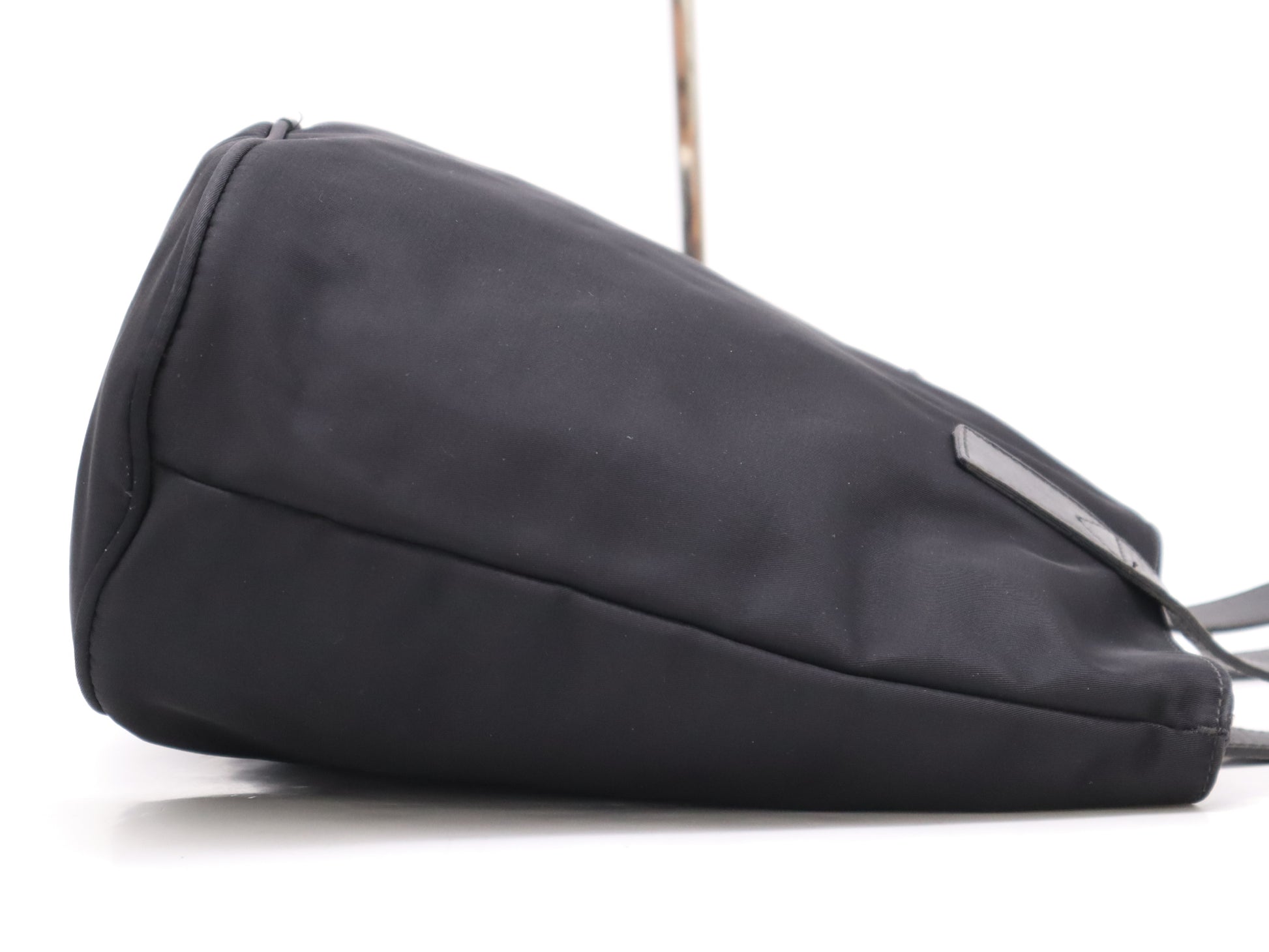 FENDI nylon and leather tote bag, black