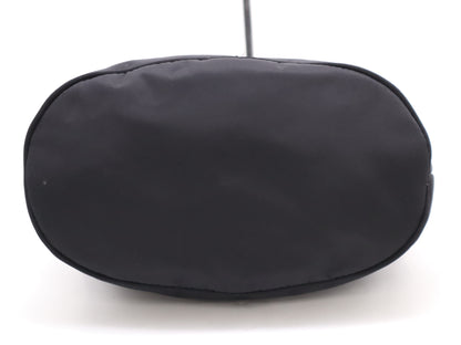 FENDI nylon and leather tote bag, black