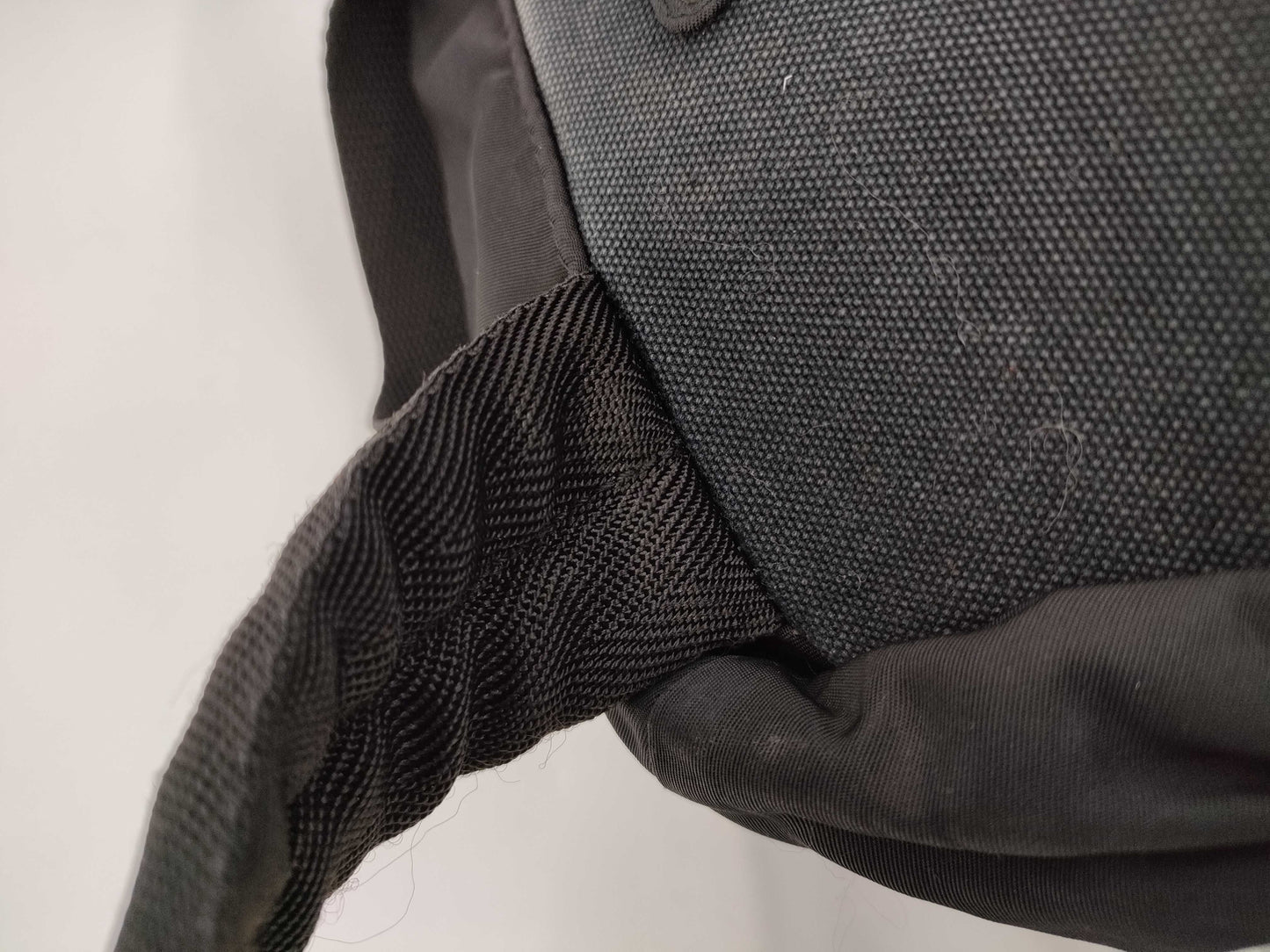 PRADA Nylon Backpack with Triangle Plate and Leather in Black