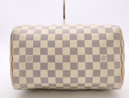 LOUIS VUITTON N41534 Azur Speedy 25 Boston Bag