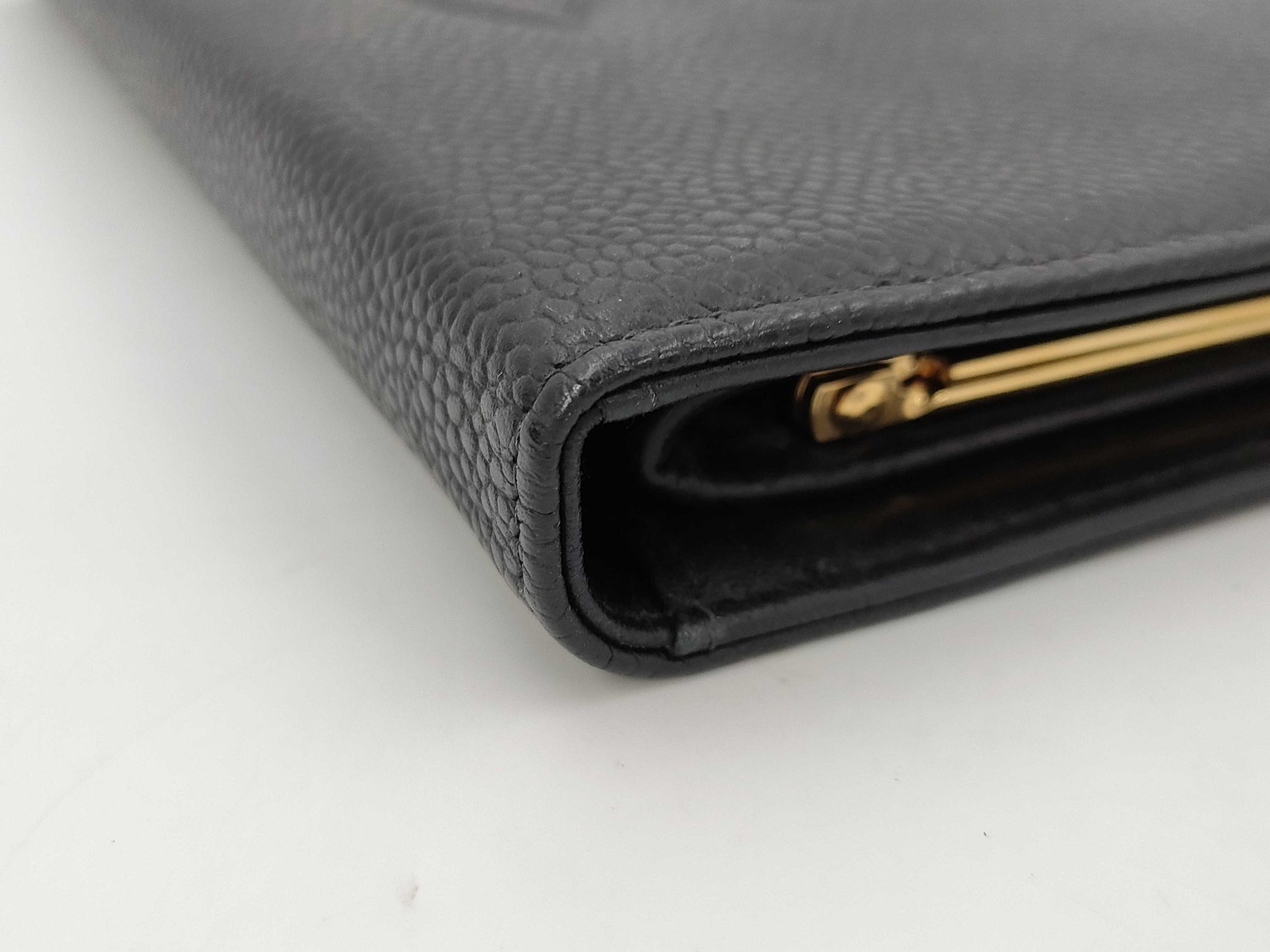 CHANEL Caviar Skin Coco Mark Black Wallet with Box and Card 7697016