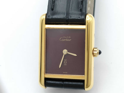 Cartier Must Tank 366001 26340 Quartz Women's Watch