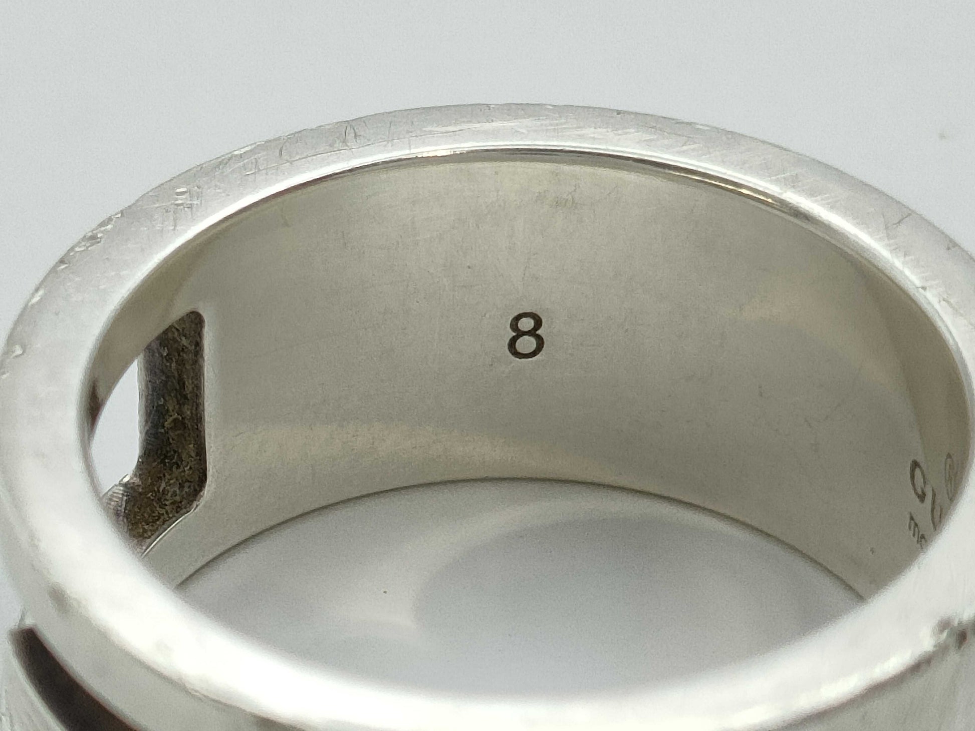 GUCCI Ring AG925 Size 8 6.8g