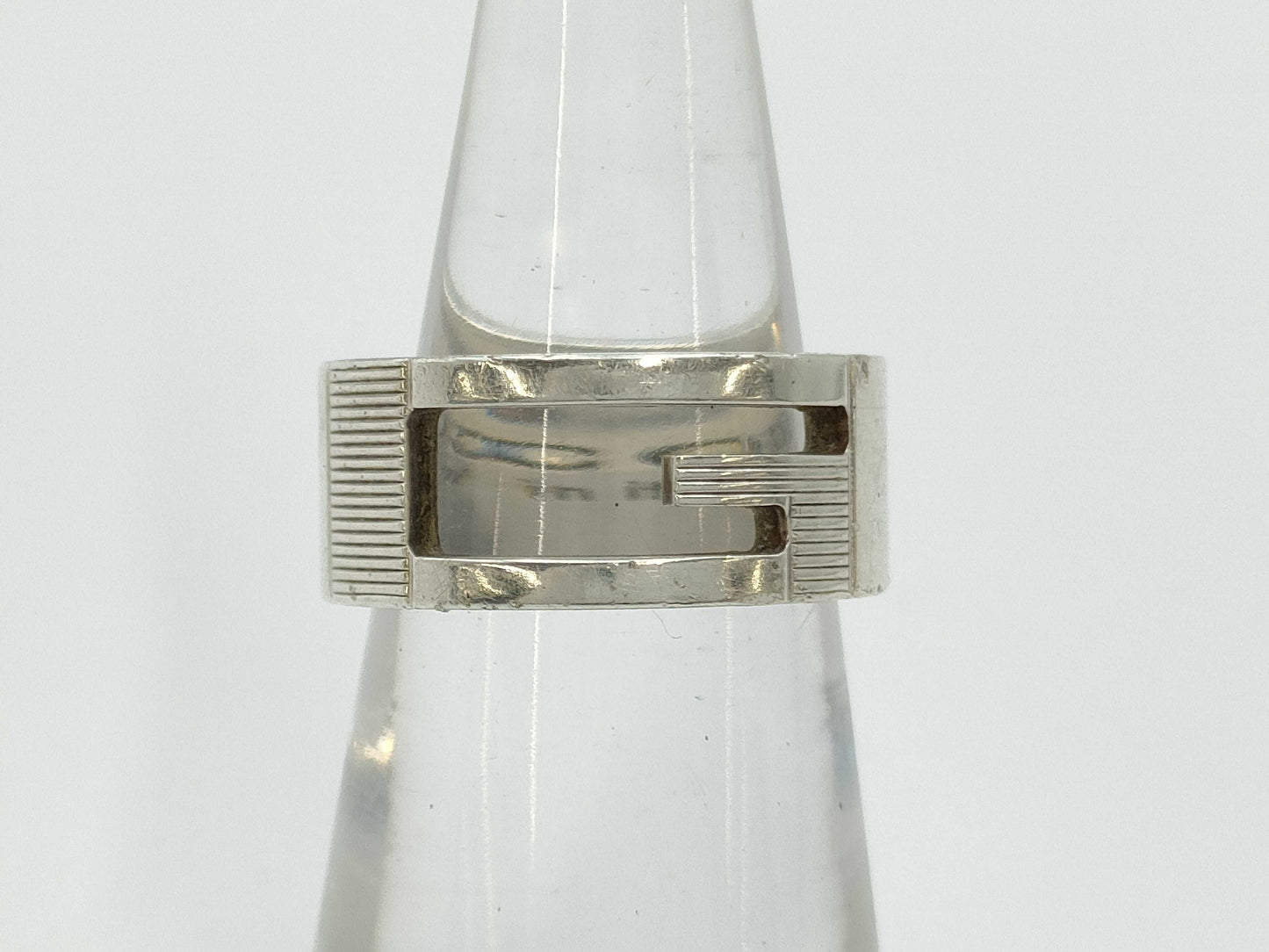 GUCCI Ring AG925 Size 8 6.8g
