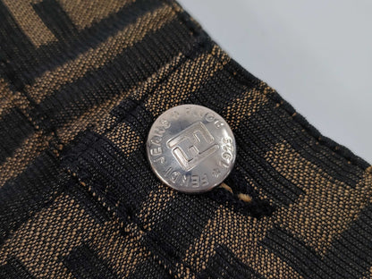 FENDI Zucca Skirt Brown Size 26 Skirt
