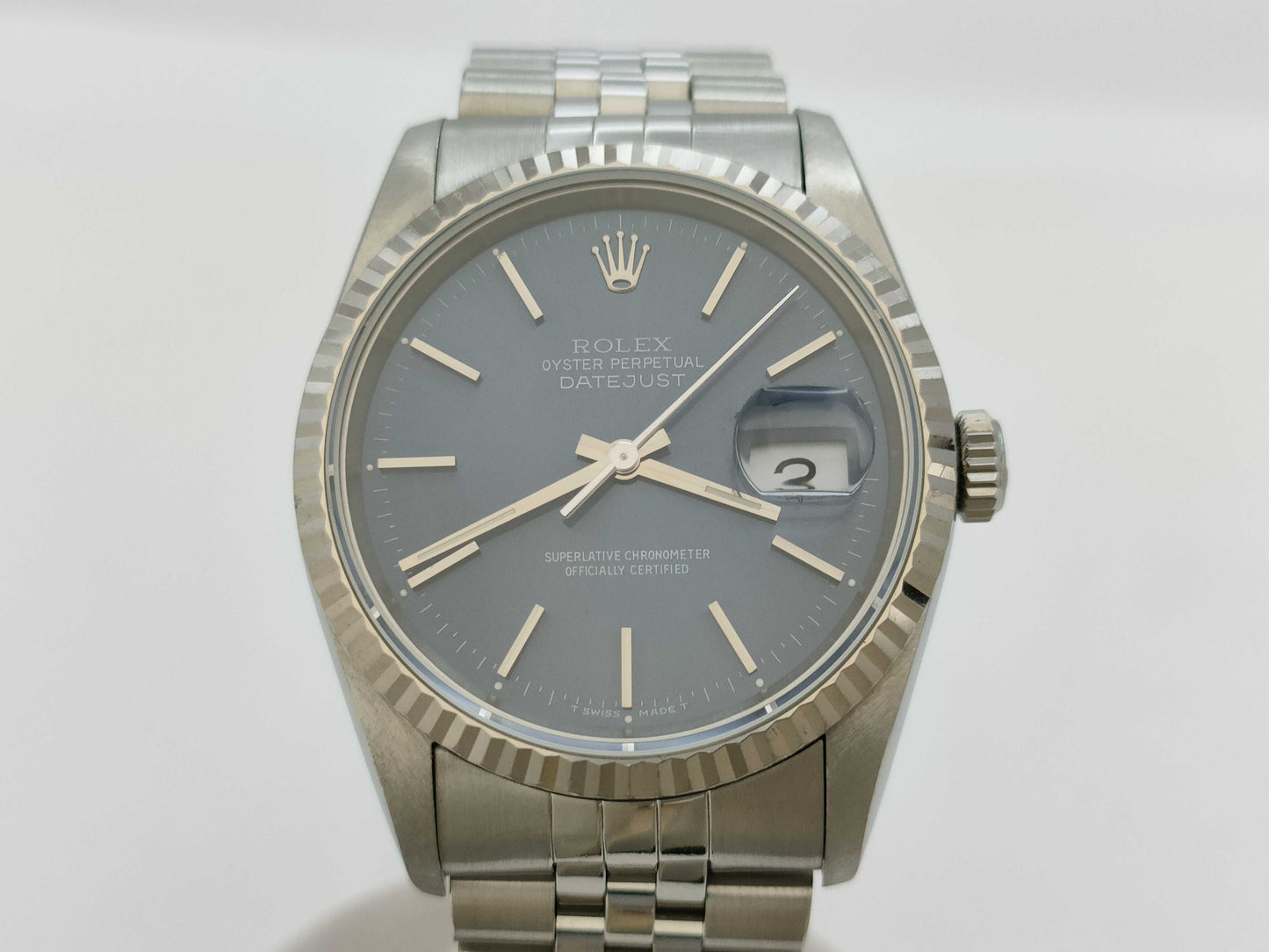 ROLEX Datejust 16234 X973990 Blue Dial Boys' Watch
