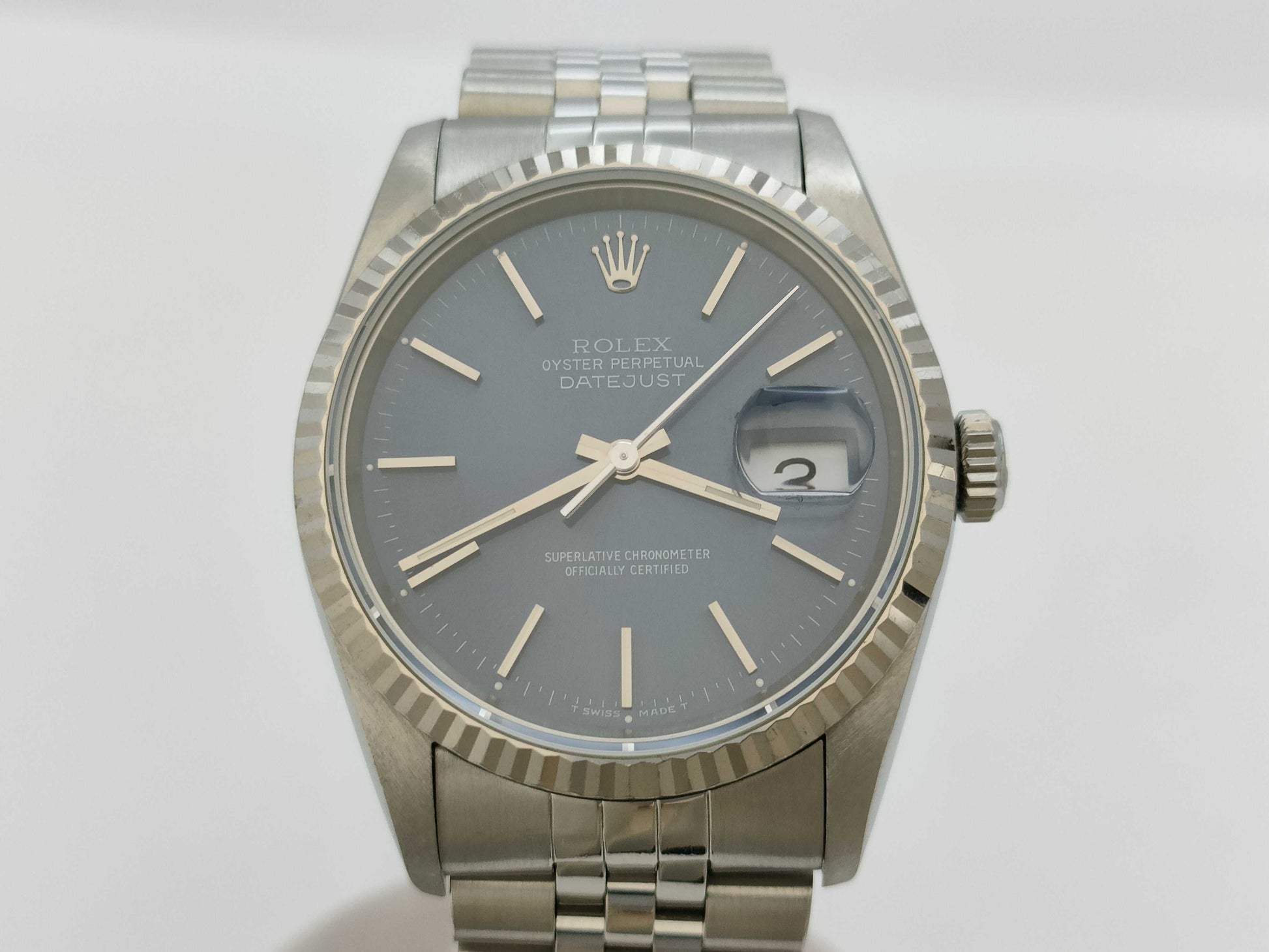 ROLEX Datejust 16234 X973990 Blue Dial Boys' Watch
