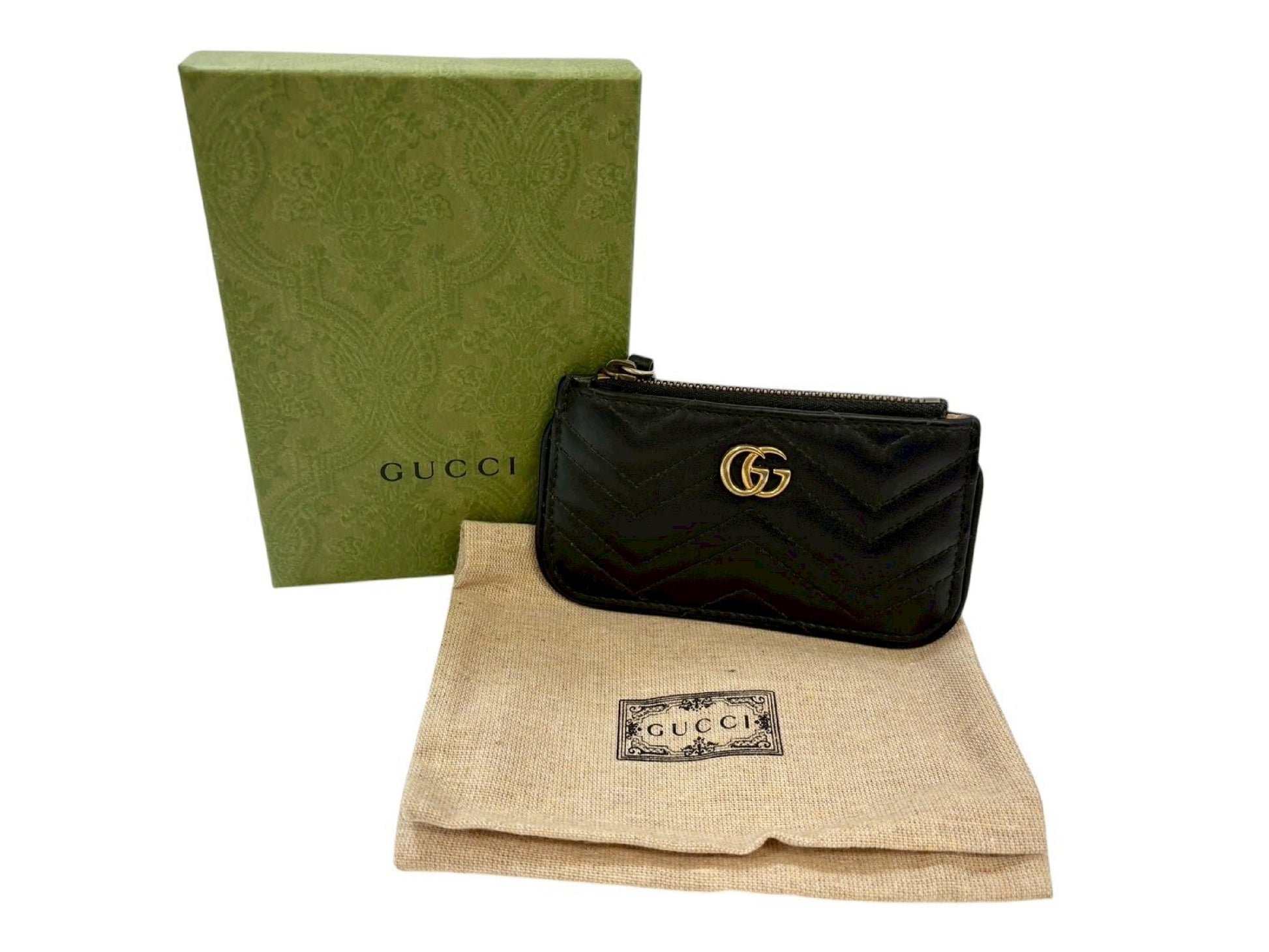 GUCCI GG Marmont Leather Key Case Key Case/Key Holder