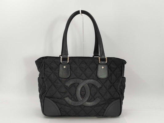 CHANEL Nylon Quilted Tote Bag