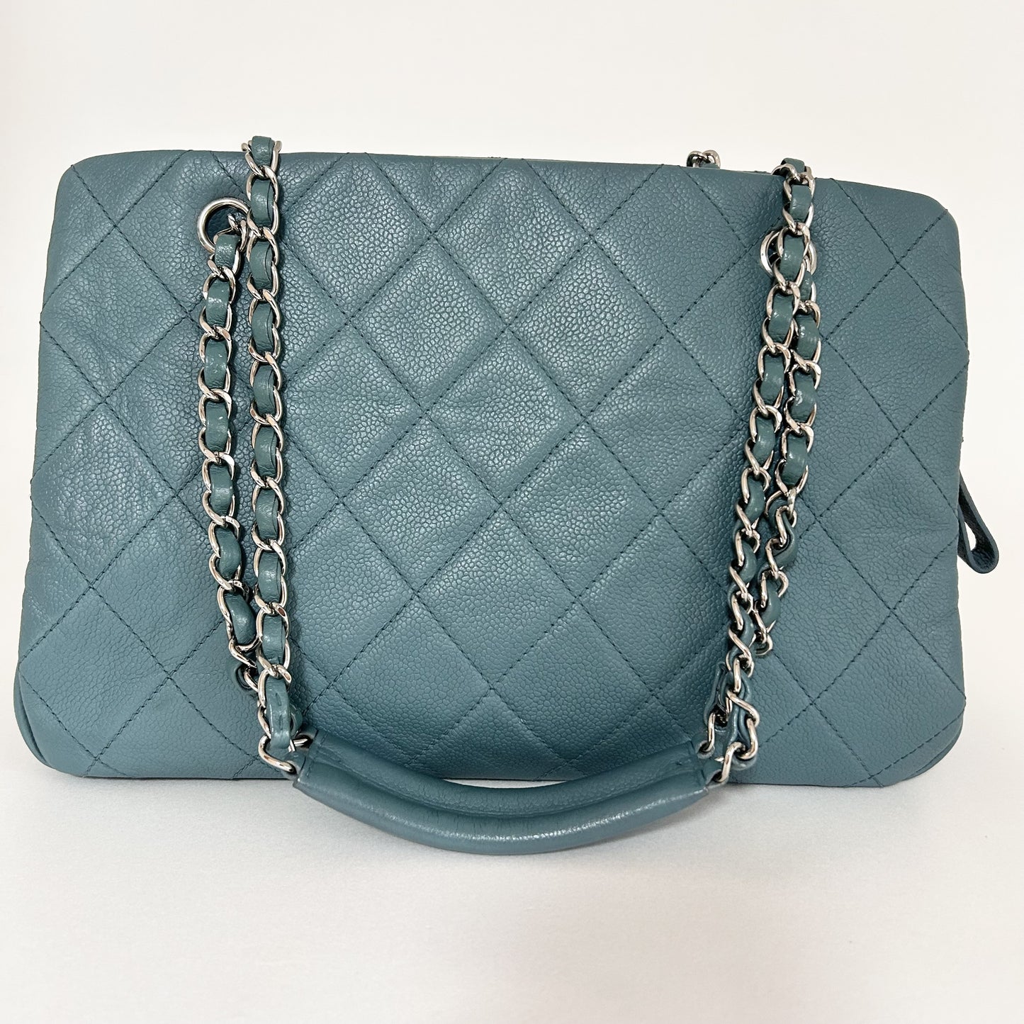 CHANEL Caviar Skin Tote Bag W32 [With Seal] No. 14 Shoulder Bag