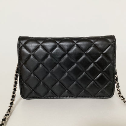 CHANEL Cambon Line Chain Wallet Shoulder Bag Black Shoulder Bag