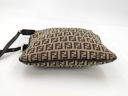 FENDI Brown Zucchino Shoulder Bag
