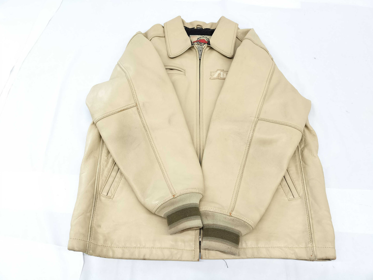 AVIREX Varsity Jacket, Leather Jacket, US Size XL