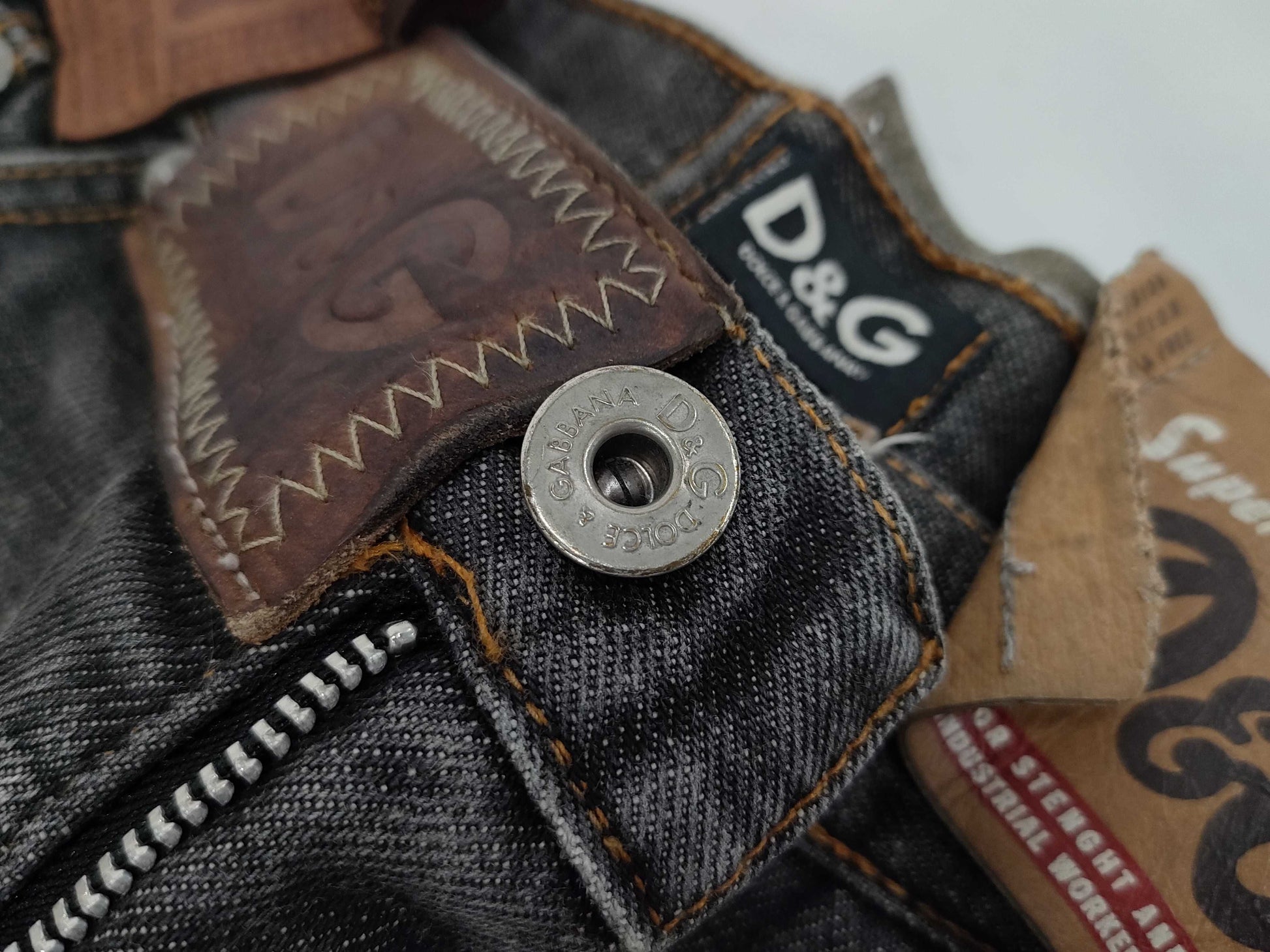 D&G denim gray pants size 38