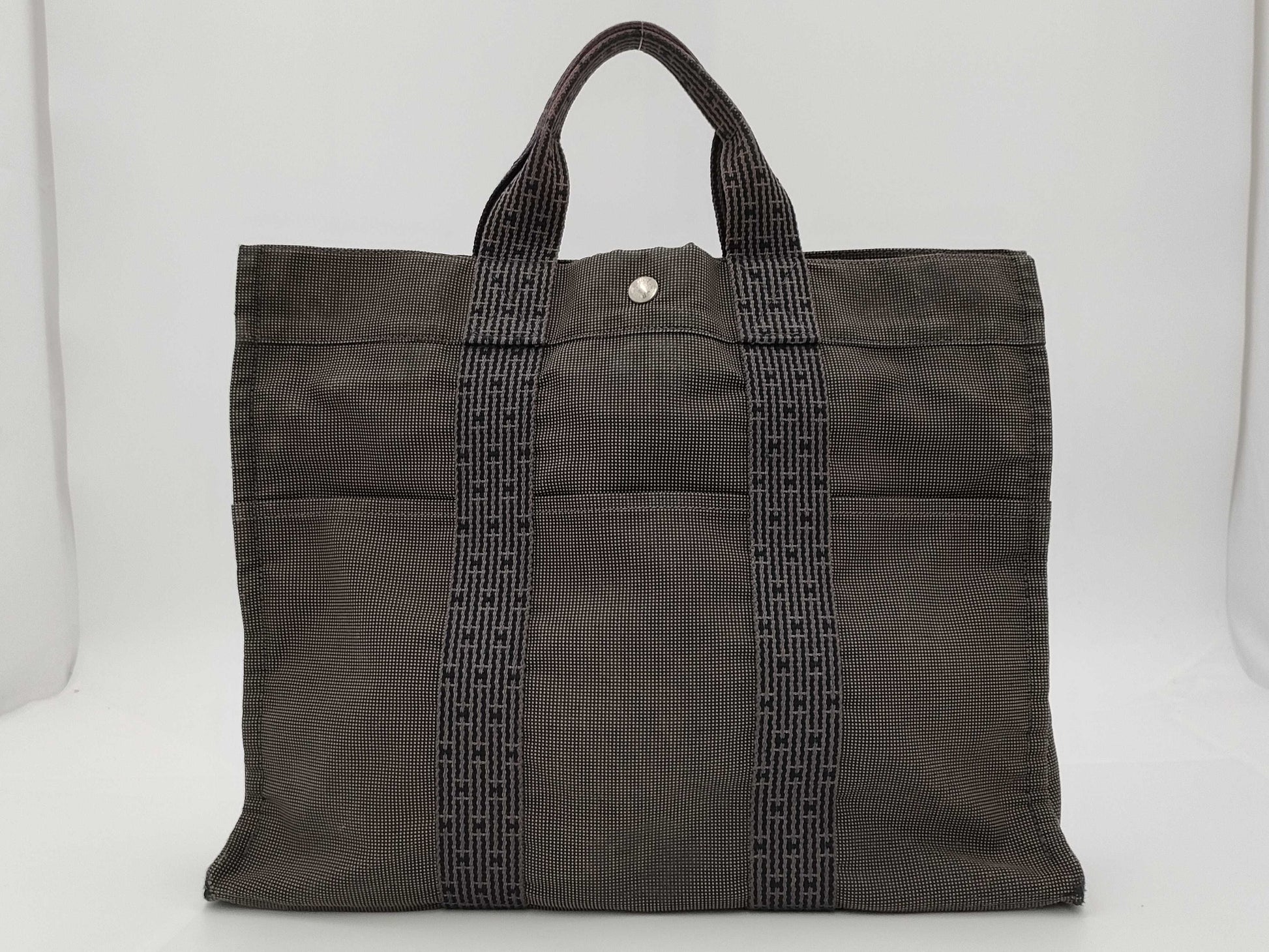 HERMES Air Line Tote MM Gray Tote Bag