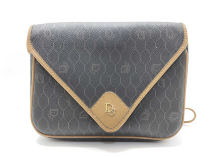 Dior Brown PVC Logo Shoulder Bag