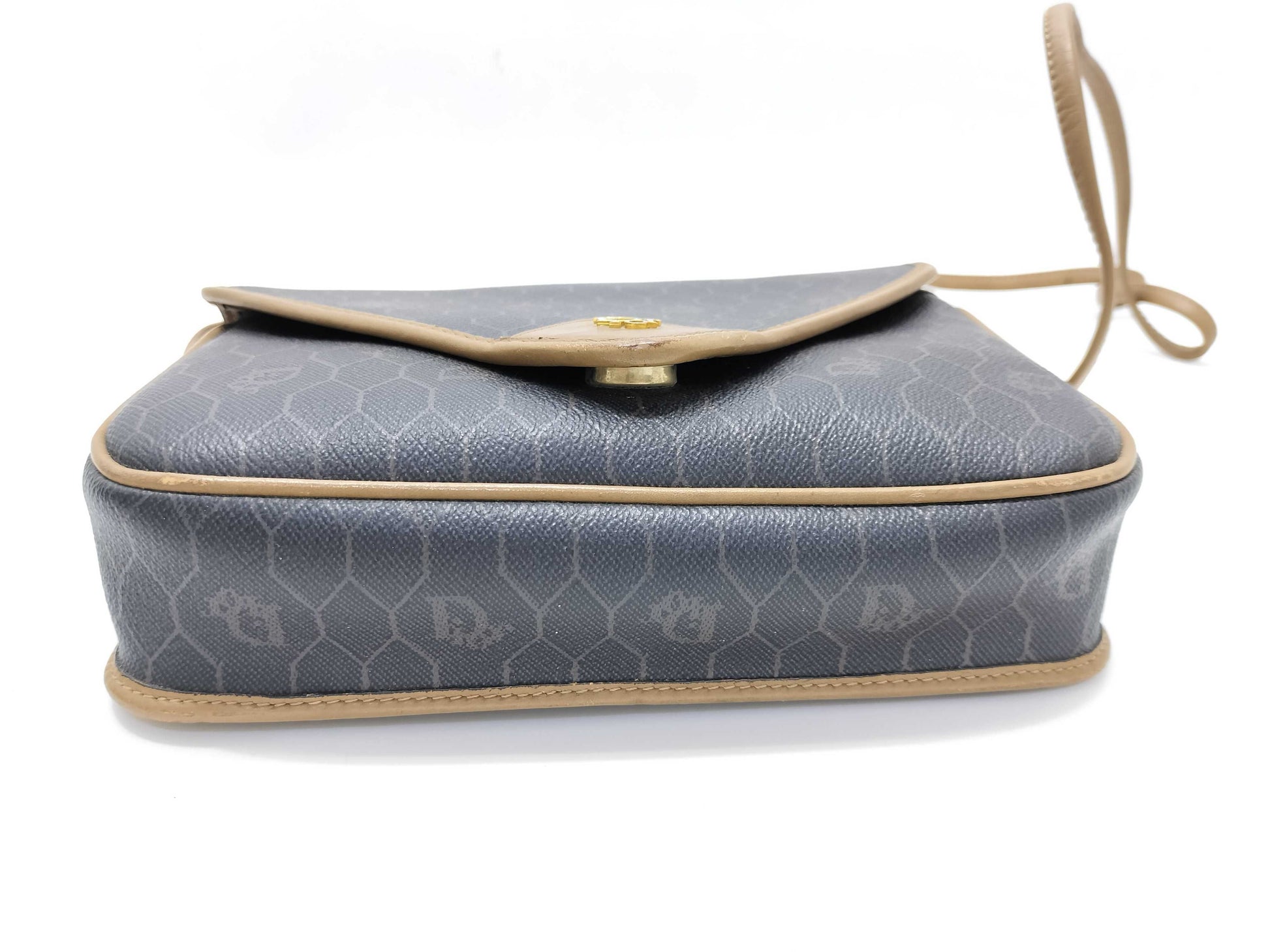 Dior Brown PVC Logo Shoulder Bag