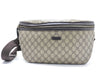 GUCCI GG Supreme Body Bag 211110 Ivory x Brown Waist Bag