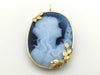 Cameo D0.04ct K18 12.3g Brooch 