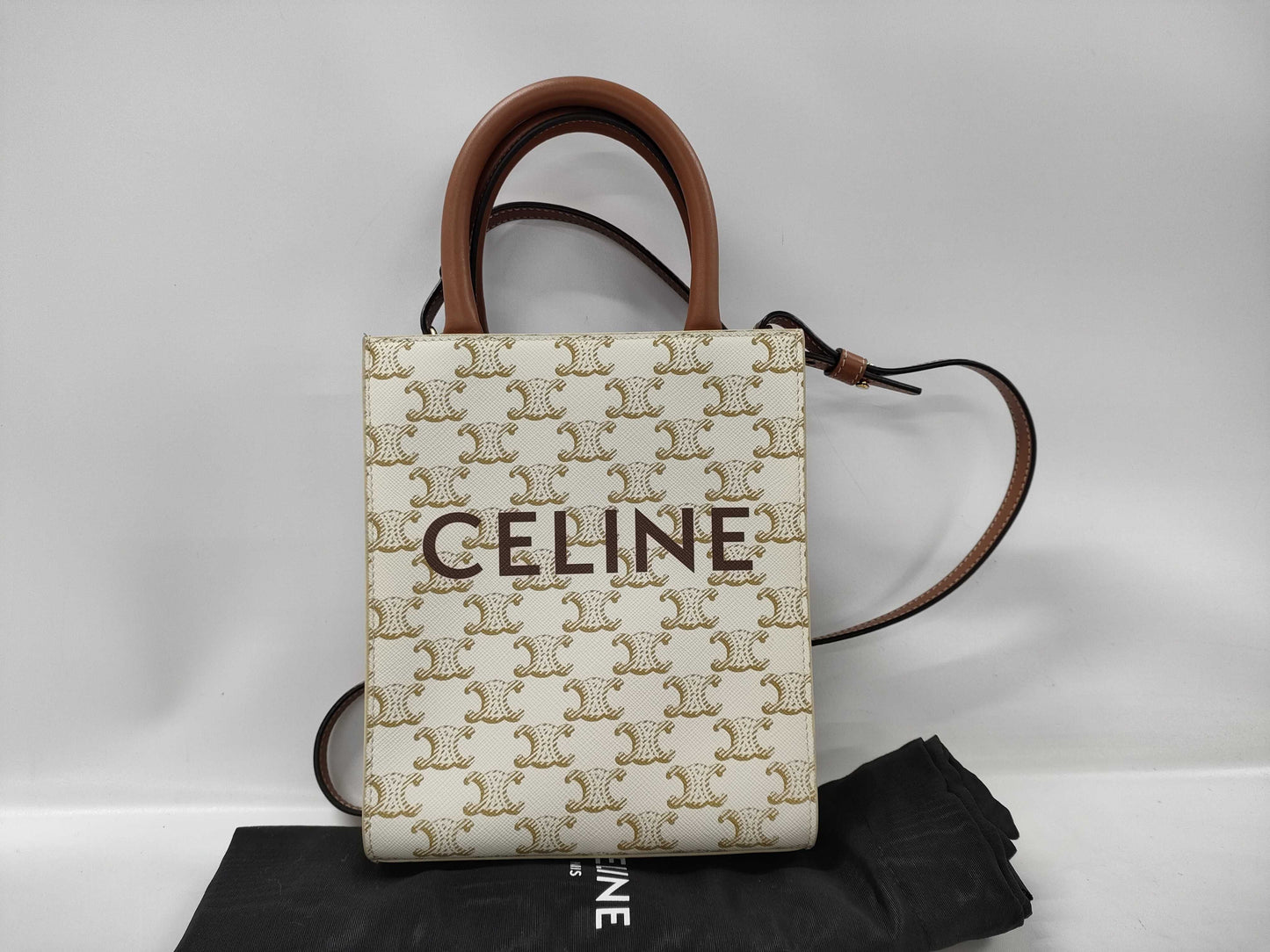 CELINE Vertical Cabas Triomphe Tote Bag Shoulder Bag
