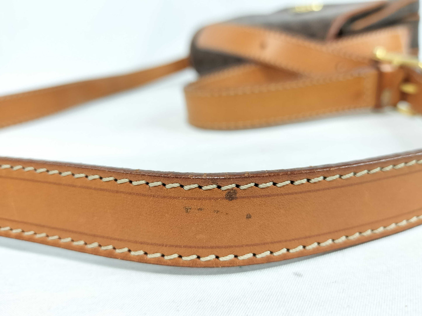 CELINE Macadam PVC and Leather Shoulder Bag, Brown, with Blazon Hardware