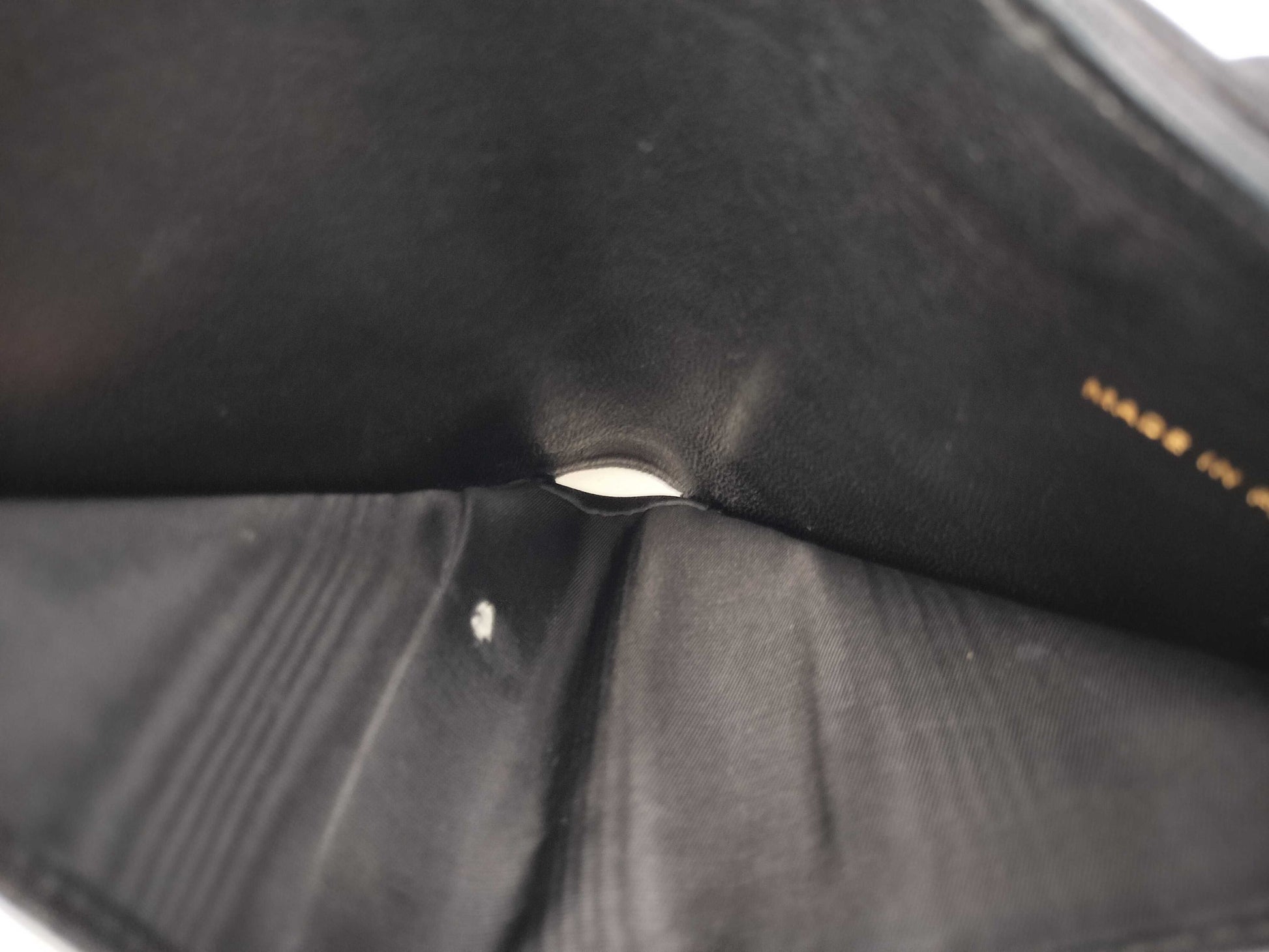 CHANEL Caviar Leather Double-Hook Wallet with Black Lid and Seal